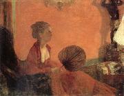 Edgar Degas, Madame Camus en rouge